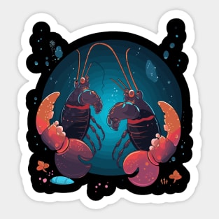 Lobster Fathers Day Sticker